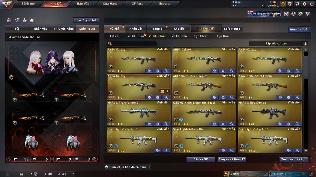 shop acc cf uy tin gia re